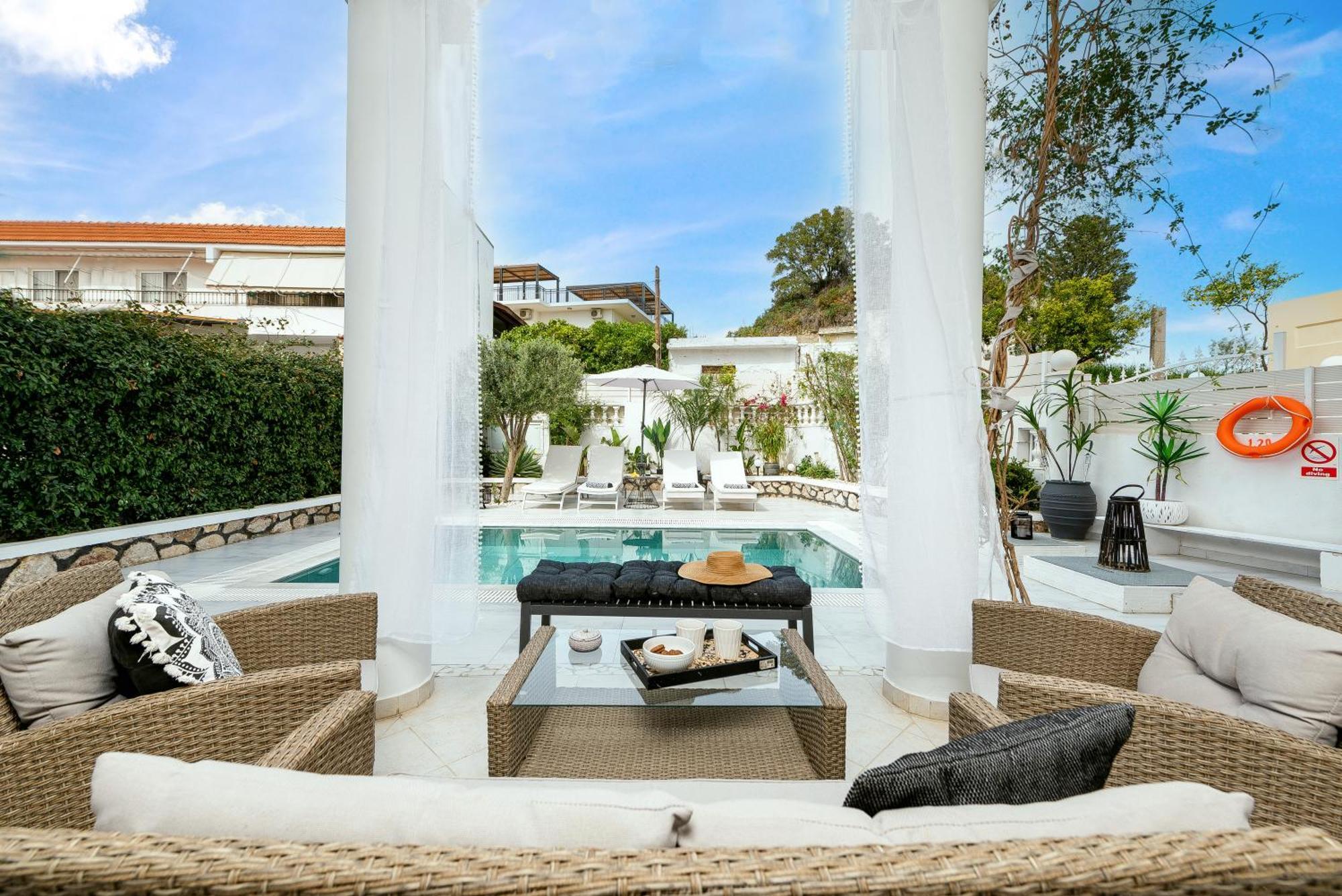 Villa Mikaela'S Pool House Afando Esterno foto